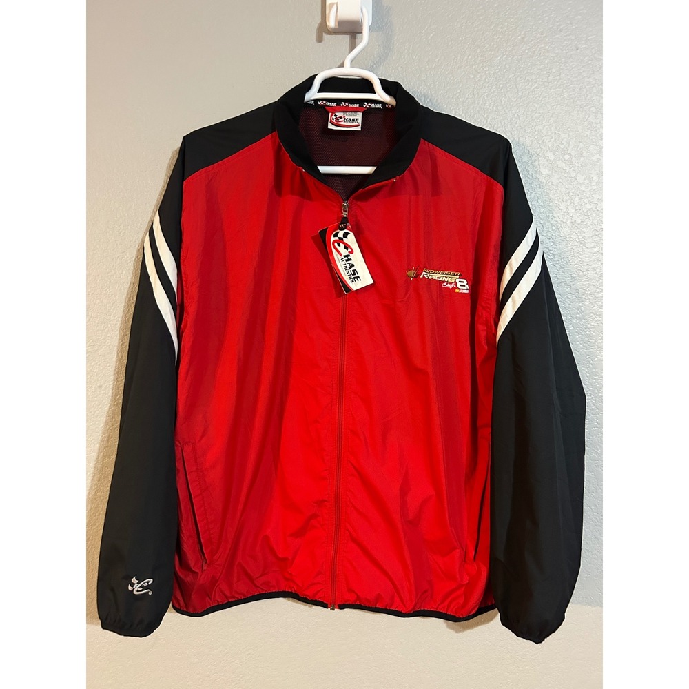 Chase Authentics Dale Earnhardt Jr Budweiser Racing Jacket Mens XL Red Black New